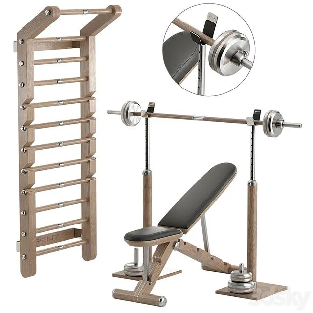 GYM set 01 3D Model