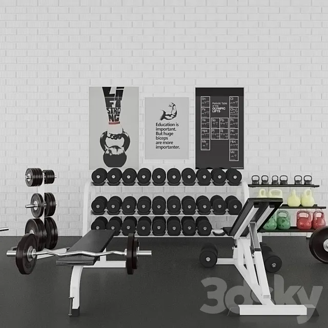 Gym set 3D Model