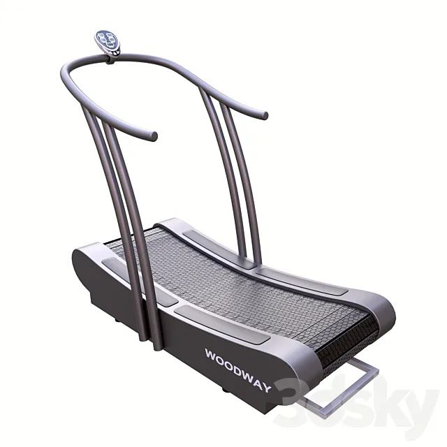 Gym Woodway curve 3D Model Gym Woodway curve 3D Model