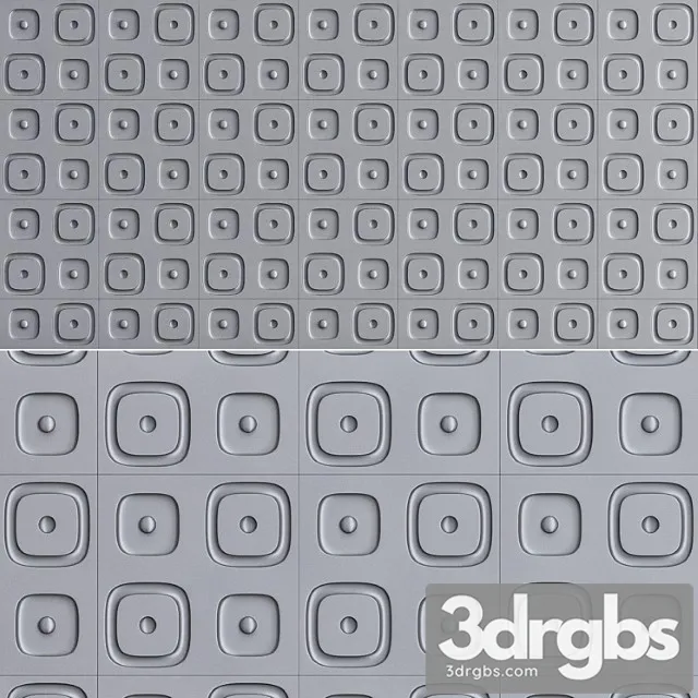 Gypsum 3d panels zanzibar 3D Model Download