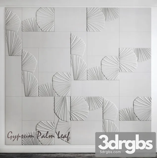 Gypsum flora tiles 3D Model Download