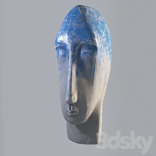 Gypsum head 3D Model Gypsum head 3D Model