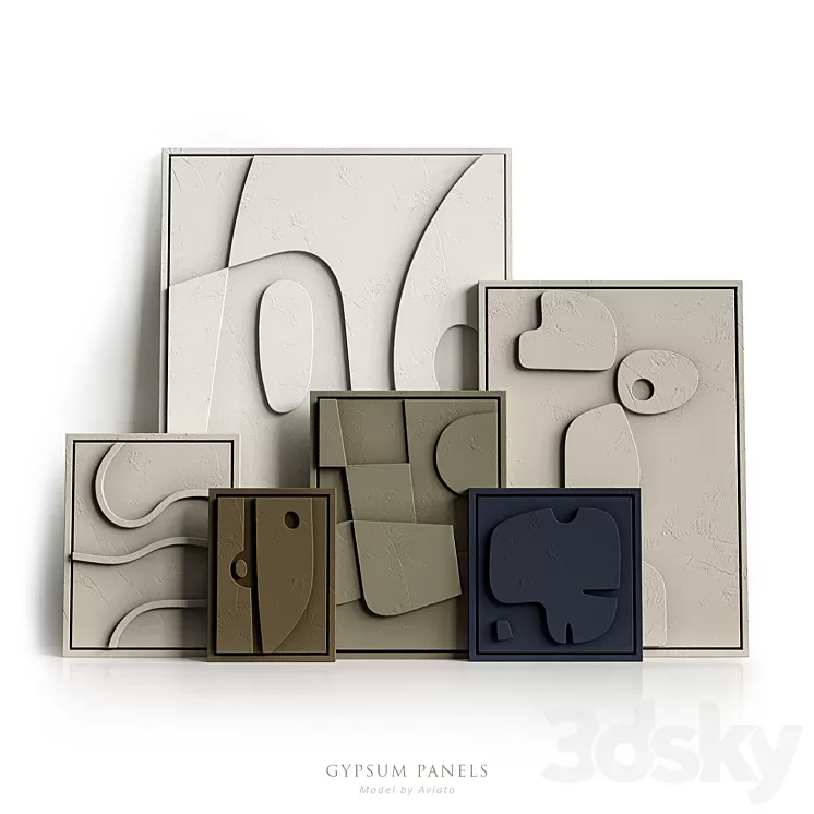 Gypsum panels 3D Model Gypsum panels 3D Model