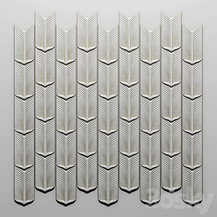 Gypsum stucco 3D Model Free Download