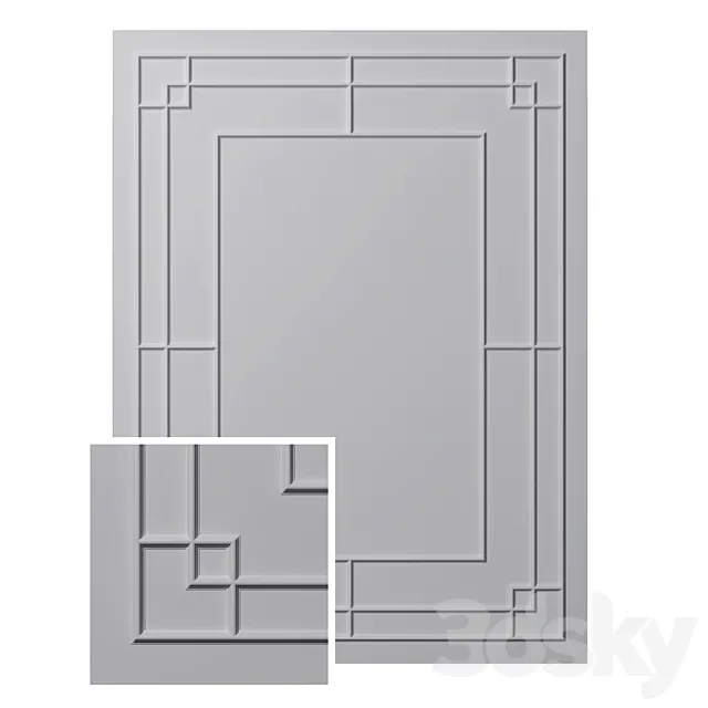 Gypsum stucco 3DModel Gypsum stucco 3DModel