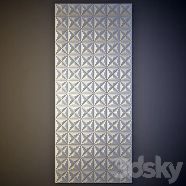 Gypsum wall panel 3D-2 3DModel Gypsum wall panel 3D-2 3DModel
