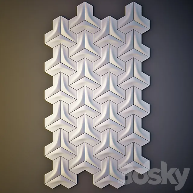Gypsum wall panel 3D 3D Model Gypsum wall panel 3D 3D Model