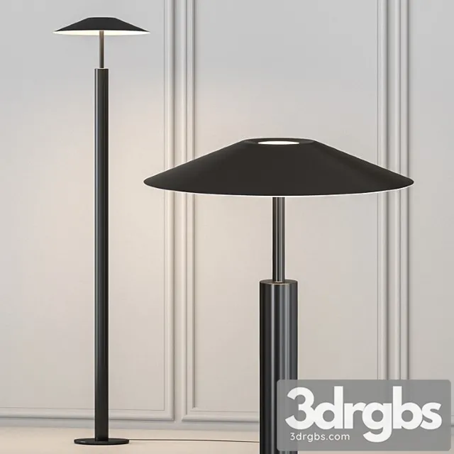 H floor lamp by leds c4 3D Model Download