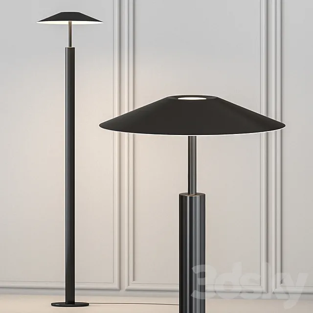 H Floor Lamp by LEDS C4 3D Model H Floor Lamp by LEDS C4 3D Model