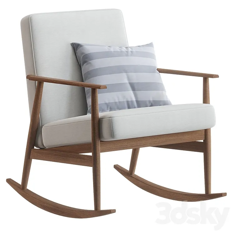 H. Lis Fox Rocking Chair 3D Model Free Download