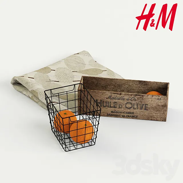 H & M Home decorative set 3DModel H & M Home decorative set 3DModel