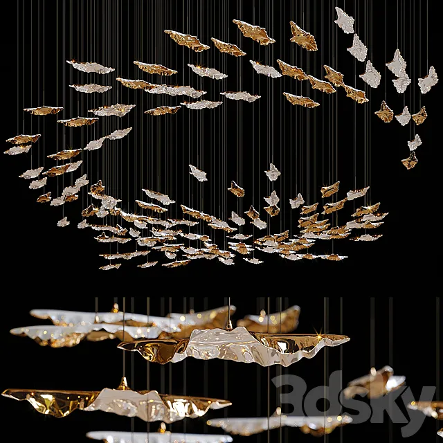 Haberdashery Luxury Leaf Fall 3D Model