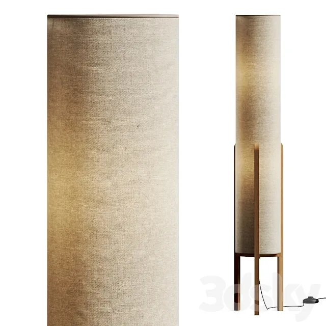 Habitat Arbaa Woven Column Floor Lamp 3D Model