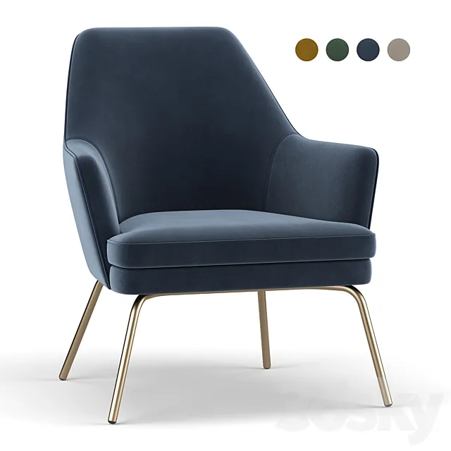 Habitat Celine Accent Chair 3D Model