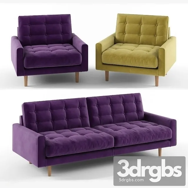 Habitat Fenner Sofa Armchair 3D Model Download Habitat Fenner Sofa Armchair 3D Model Download