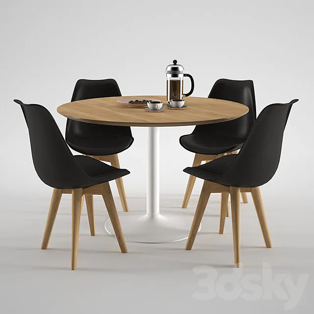 Habitat Lance Dining Table 3DModel Habitat Lance Dining Table 3DModel