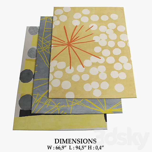 Habitat Rugs_158 3D Model Habitat Rugs_158 3D Model