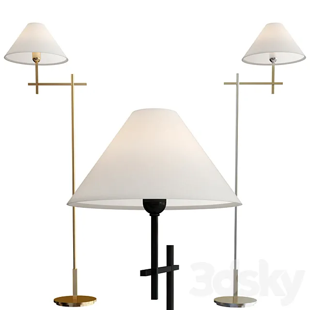 Hackney Bridge Arm Floor Lamp 3D Model Hackney Bridge Arm Floor Lamp 3D Model
