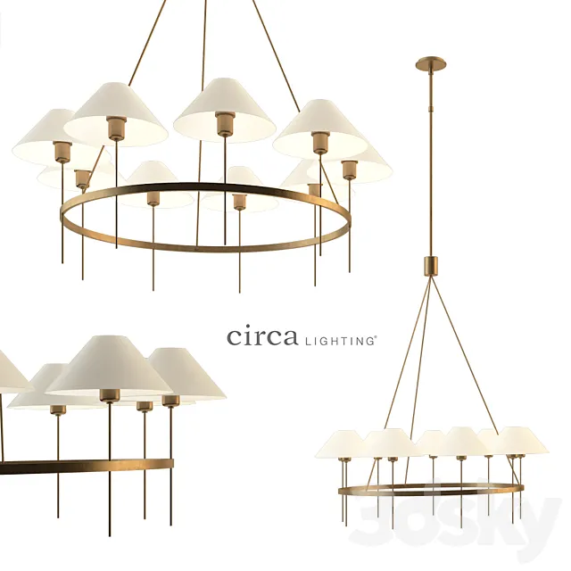 Hackney Large Chandelier 3D Model