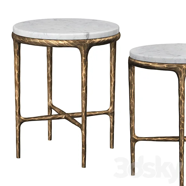 HADDEUS MARBLE ROUND SIDE TABLE 3D Model HADDEUS MARBLE ROUND SIDE TABLE 3D Model
