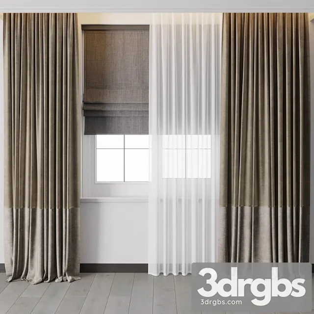Hadi curtain with roman blinds 56 Hadi curtain with roman blinds 56