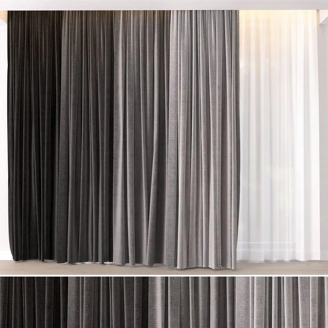 Hadi Curtains 16 3D Model