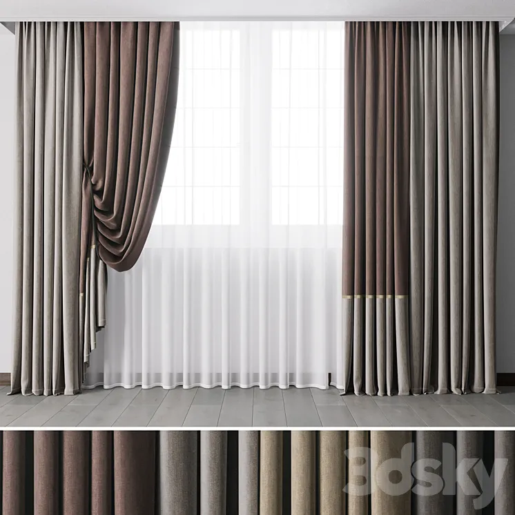 Hadi Curtains 47 3D Model Free Download