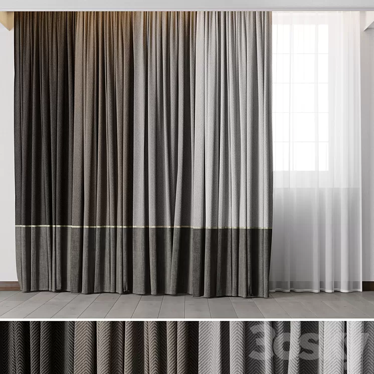 Hadi Curtains 49 3D Model Free Download