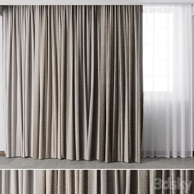 Hadi Curtains 52 3D Model