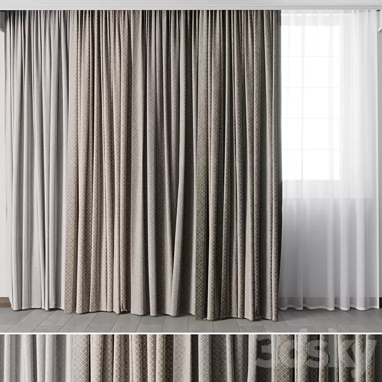 Hadi Curtains 52 3D Model Free Download