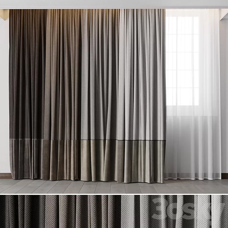 Hadi Curtains 53 3D Model Free Download