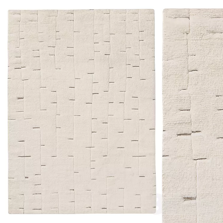 HADYA HAND-KNOTTED WOOL RUG 3D Model Free Download