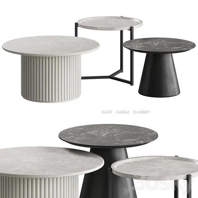 Haight Lucky Oliver tables Divan.ru 3D Model Haight Lucky Oliver tables Divan.ru 3D Model