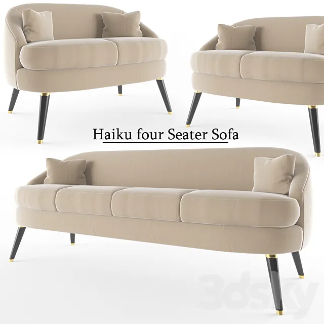 Haiku Four Seater Sofa 3DModel