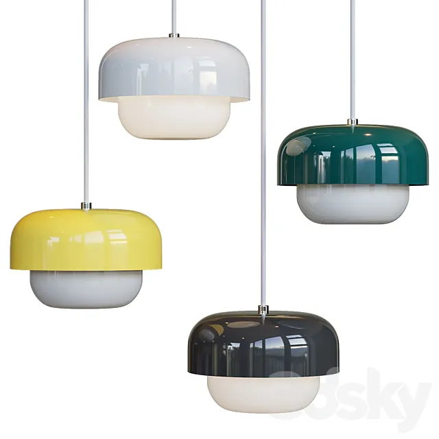 Haipot Pendant Light Dyberg Larsen 3D Model