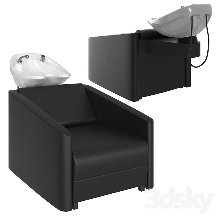 Hairdresser Wash Basin 3D Model