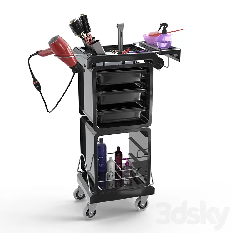 Hairdresser's set 3D Model