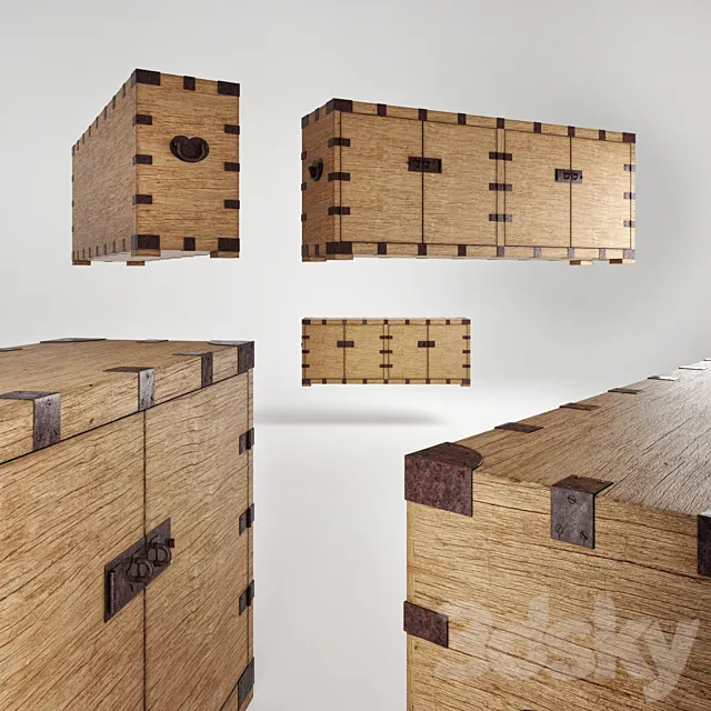 Hairloom Silver Chess Sideboard 3D Model Hairloom Silver Chess Sideboard 3D Model