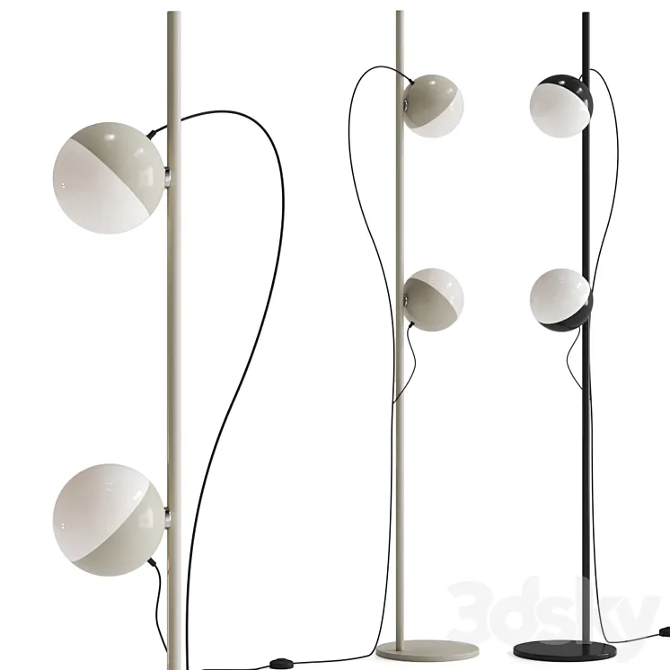 Half By Milán Iluminación Floor Lamp 3D Model Free Download