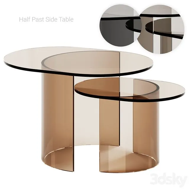 Half Past Side Table by Blu Dot 3D Model