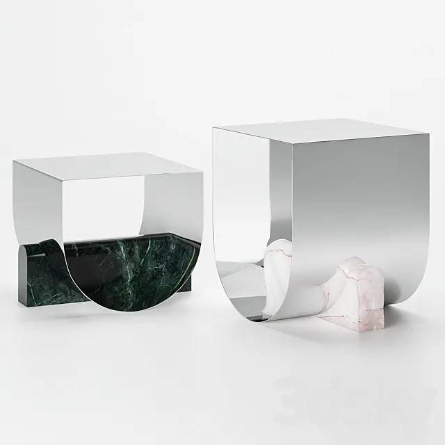 HalfHalf square coffee tables 3DModel