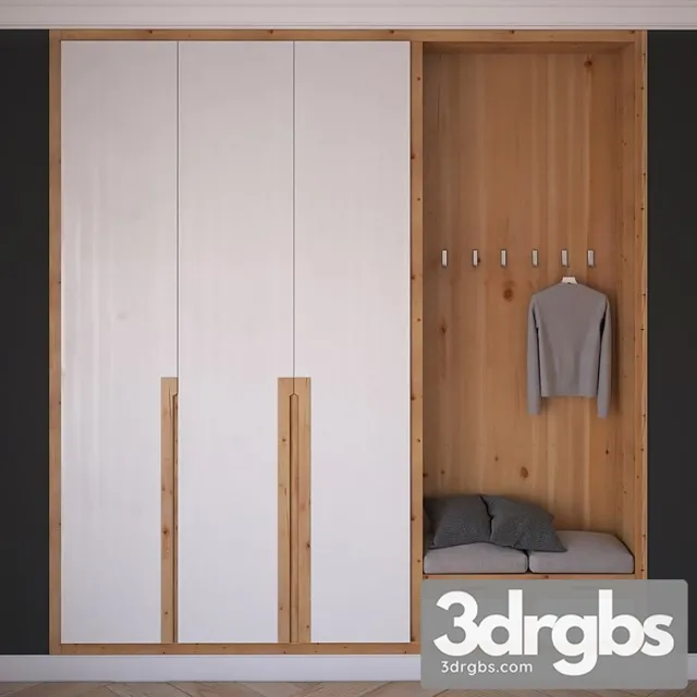 Hall Wardrobe 3D Model Download