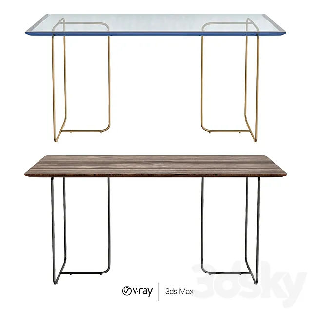 Halle dining table 3DModel