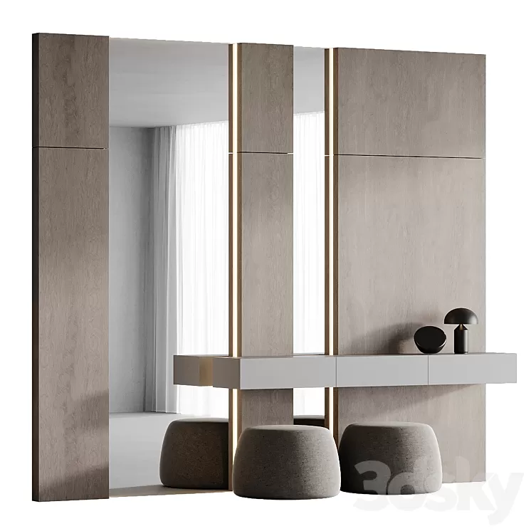 Hallway 001 3D Model Free Download