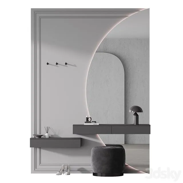 Hallway 003 3D Model Hallway 003 3D Model