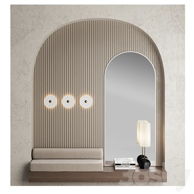 Hallway 005 3D Model Hallway 005 3D Model