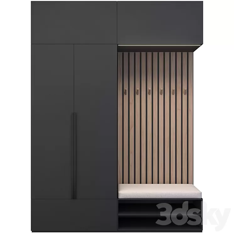 Hallway 01 3D Model Free Download