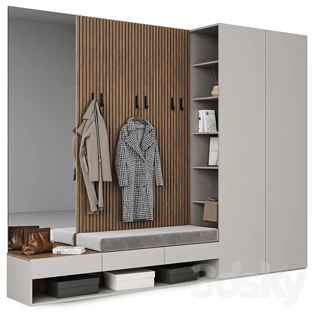 Hallway 010 3D Model Hallway 010 3D Model