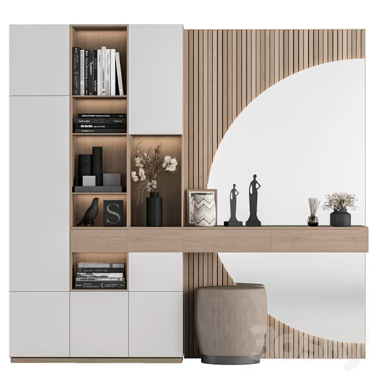 Hallway 13 – White and Wood Set 3D Model Hallway 13 – White and Wood Set 3D Model