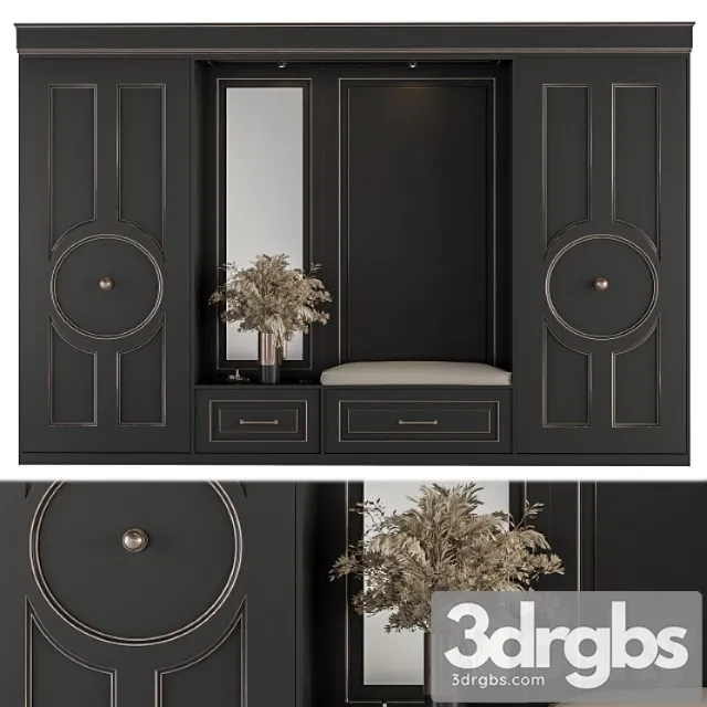 Hallway 16 – black and gold set Hallway 16 – black and gold set